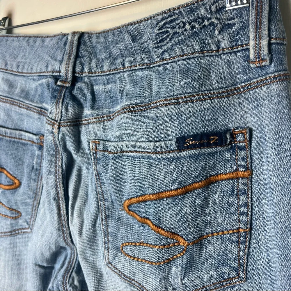 Seven7 - Women's Vintage SexyFlare Wide Leg Jeans Mid Rise‎ - Sz. 31